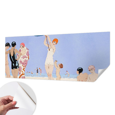 Papel de parede infantil Praia retrô