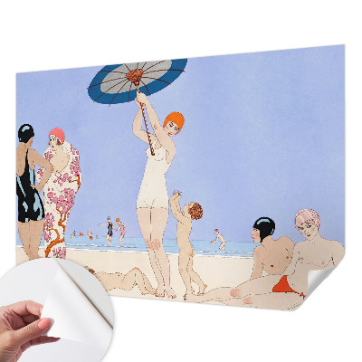 Papel de parede infantil Praia retrô