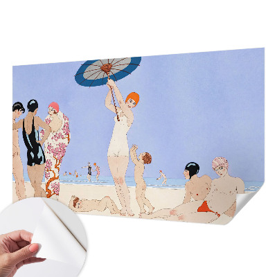 Papel de parede infantil Praia retrô