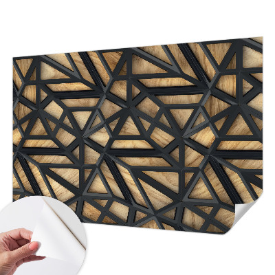 Papel de parede autocolante para quarto Conexão geométrica
