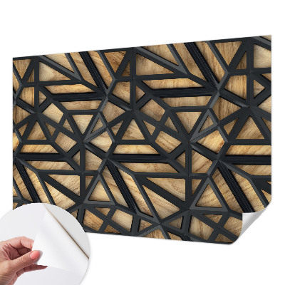 Papel de parede autocolante para quarto Conexão geométrica
