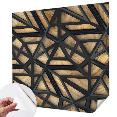 Papel de parede autocolante para quarto Conexão geométrica