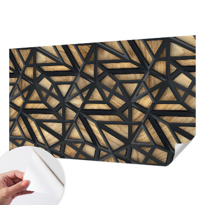 Papel de parede autocolante para quarto Conexão geométrica
