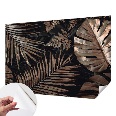 Papel de parede 3D Folhas exóticas