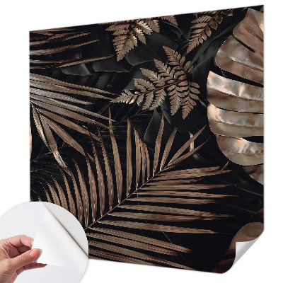 Papel de parede 3D Folhas exóticas