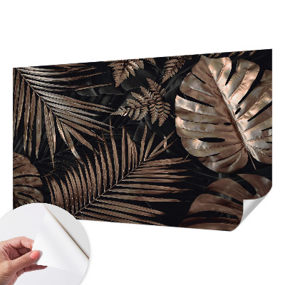 Papel de parede 3D Folhas exóticas