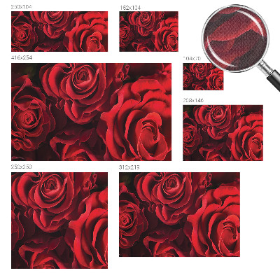 Papel de parede infantil Rosas vermelhas