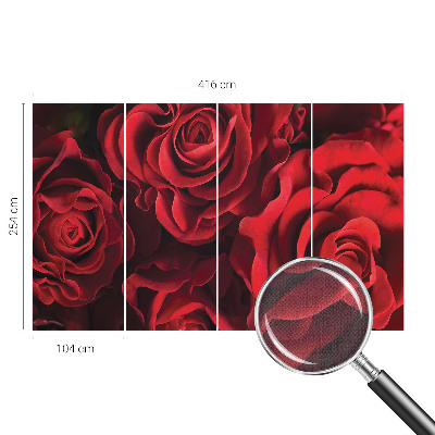 Papel de parede infantil Rosas vermelhas