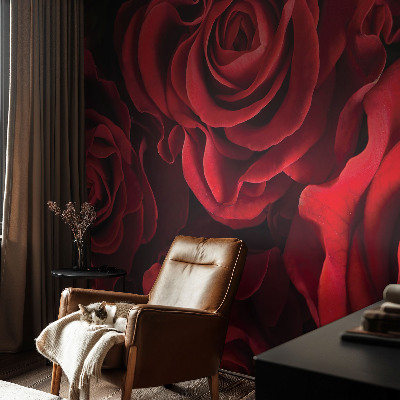 Papel de parede infantil Rosas vermelhas