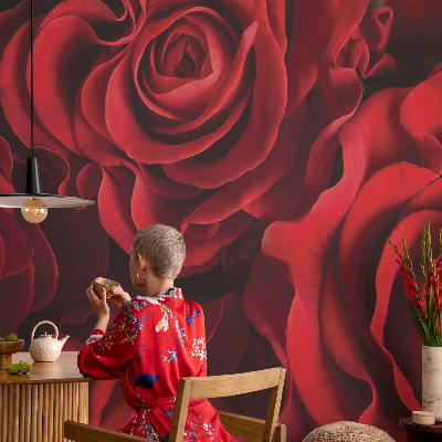 Papel de parede infantil Rosas vermelhas