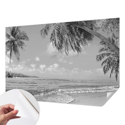 Papel de parede autocolante para quarto com estampa Paraíso Tropical