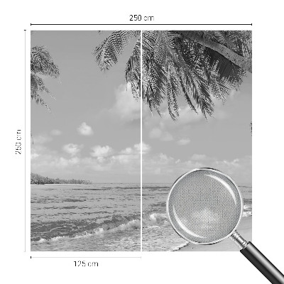 Papel de parede autocolante para quarto Paraíso tropical