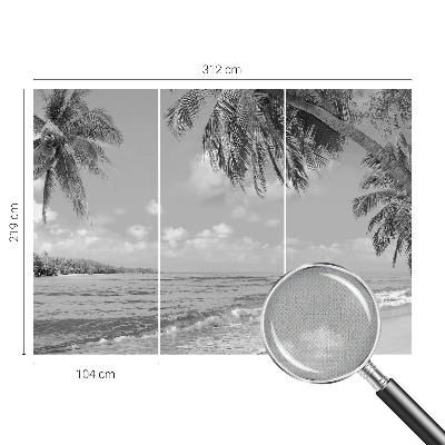 Papel de parede autocolante para quarto Paraíso tropical