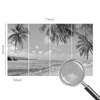 Papel de parede autocolante para quarto Paraíso tropical