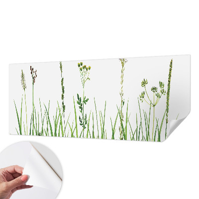 Autocolante de parede fotográfico com motivo de flora sutil
