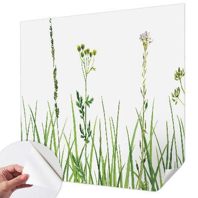 Autocolante de parede fotográfico com motivo de flora sutil