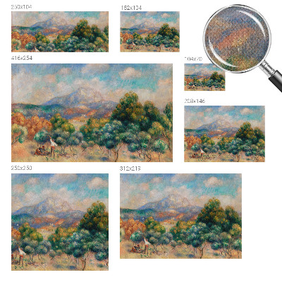 Papel de parede autocolante para sala Paisagem montanhosa