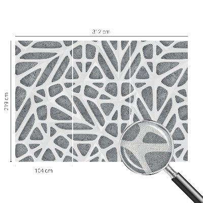 Papel de parede autocolante para quarto Rede geométrica