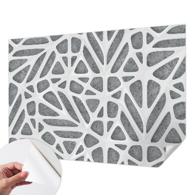 Papel de parede autocolante para quarto Rede geométrica