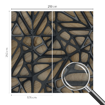 Papel de parede para criança Rede de madeira