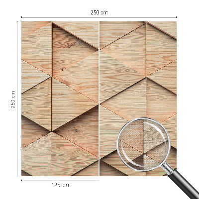Papel de parede autocolante Mosaico de madeira