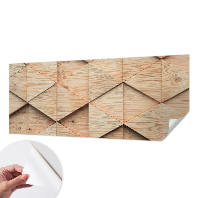 Papel de parede autocolante Mosaico de madeira