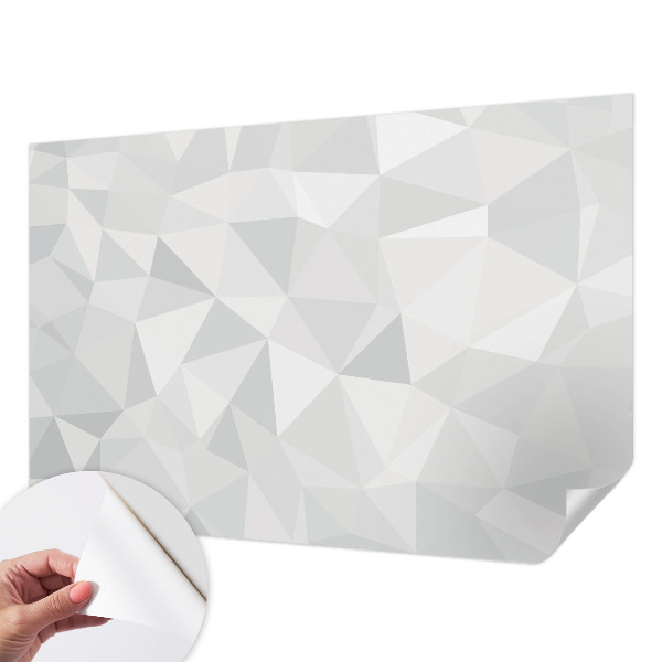Autocolante de parede fotográfico com padrão de mosaico triangular
