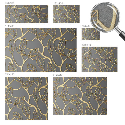 Papel de parede autocolante para quarto Folhas elegantes
