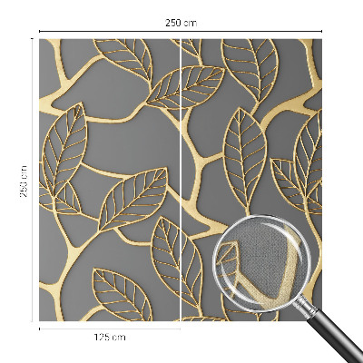 Papel de parede autocolante para quarto Folhas elegantes