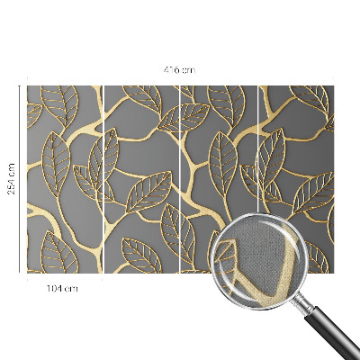 Papel de parede autocolante para quarto Folhas elegantes