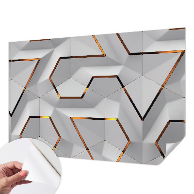 Papel de parede autocolante Padrões tridimensionais