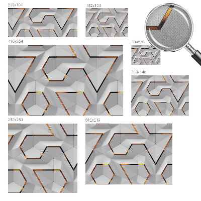 Papel de parede autocolante Padrões tridimensionais