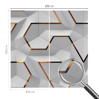 Papel de parede autocolante Padrões tridimensionais