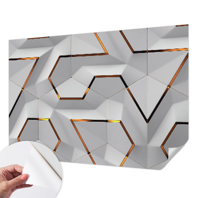 Papel de parede autocolante Padrões tridimensionais