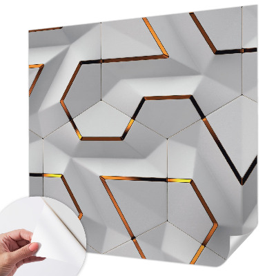 Papel de parede autocolante Padrões tridimensionais