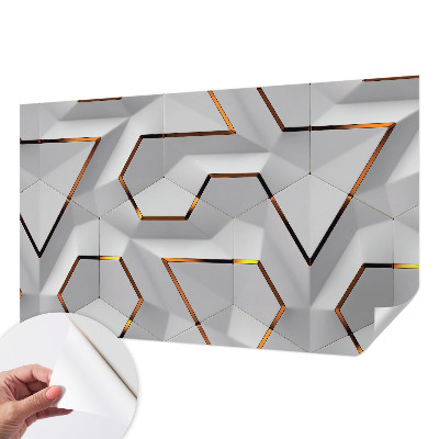 Papel de parede autocolante Padrões tridimensionais