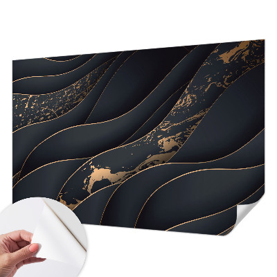 Papel de parede 3D com padrão de ondas elegantes