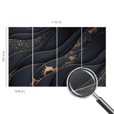 Papel de parede 3D Ondas elegantes