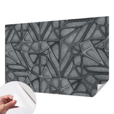 Papel de parede autocolante para quarto com padrões geométricos