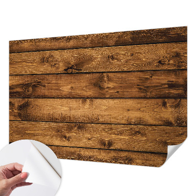 Papel de parede infantil Tábuas de madeira
