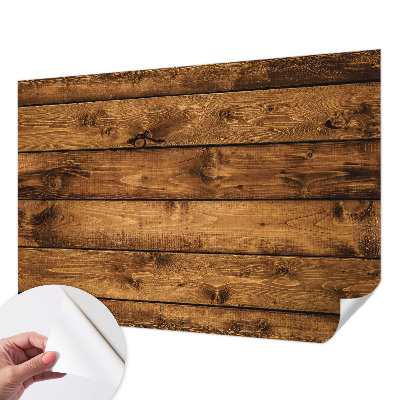Papel de parede infantil Tábuas de madeira