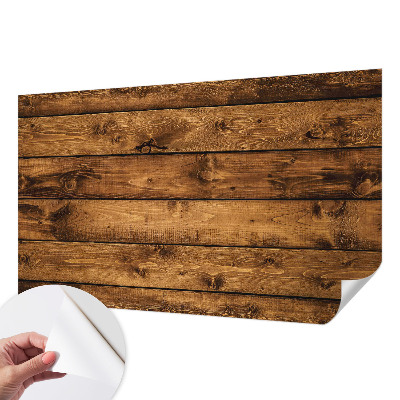 Papel de parede infantil Tábuas de madeira