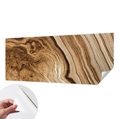 Papel de parede autocolante para sala Padrão de madeira