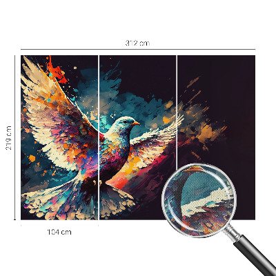 Papel de parede autocolante Pássaro colorido