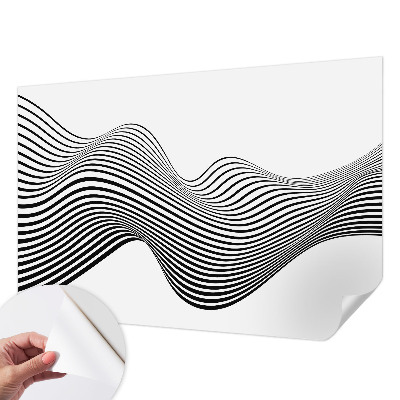 Papel de parede autocolante para sala com padrão de abstração dinâmica