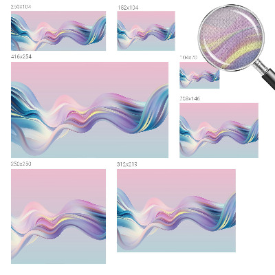 Papel de parede infantil Ondas coloridas