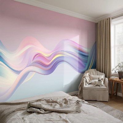 Papel de parede infantil Ondas coloridas