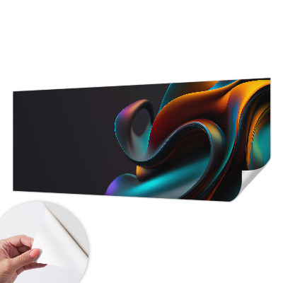 Papel de parede autocolante para sala Redemoinho colorido