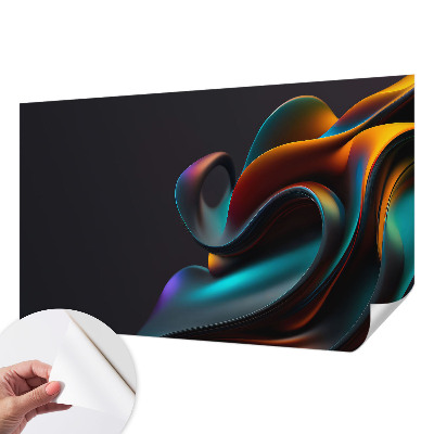 Papel de parede autocolante para sala Redemoinho colorido