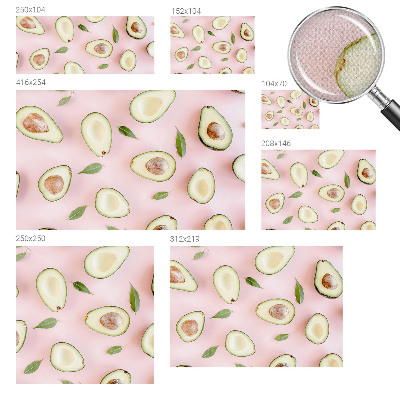 Papel de parede autocolante para quarto Composição do abacate